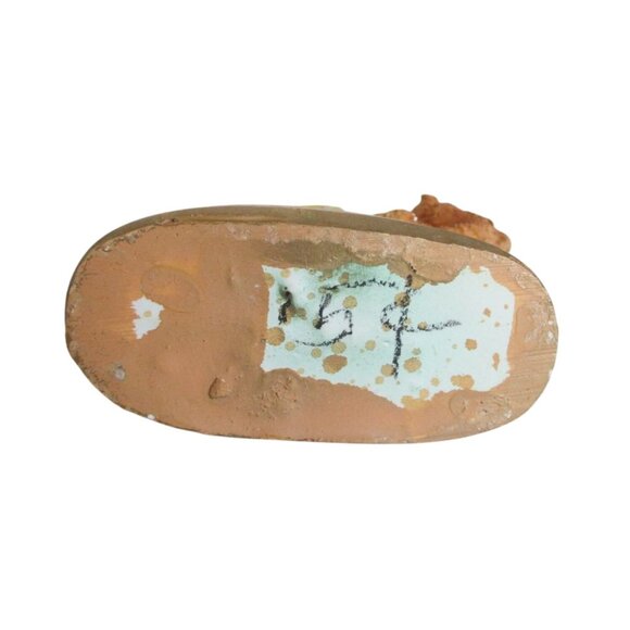 AS IS Vintage Chalkware Nativity Camel With Yellow Drape Figurine 3-1/2" tall - Picture 7 of 7